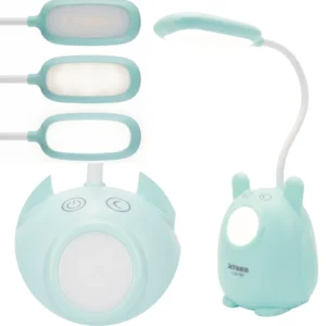 Lampka biurkowo-nocna Uszasty Zwierzak LED, Lampka biurkowa 2w1. Zmienna jasność; neutralna barwa światła. Ładowanie przez kabel micro USB.