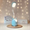 Lampka biurkowo-nocna Uszasty Zwierzak LED, Lampka biurkowa 2w1. Zmienna jasność; neutralna barwa światła. Ładowanie przez kabel micro USB.