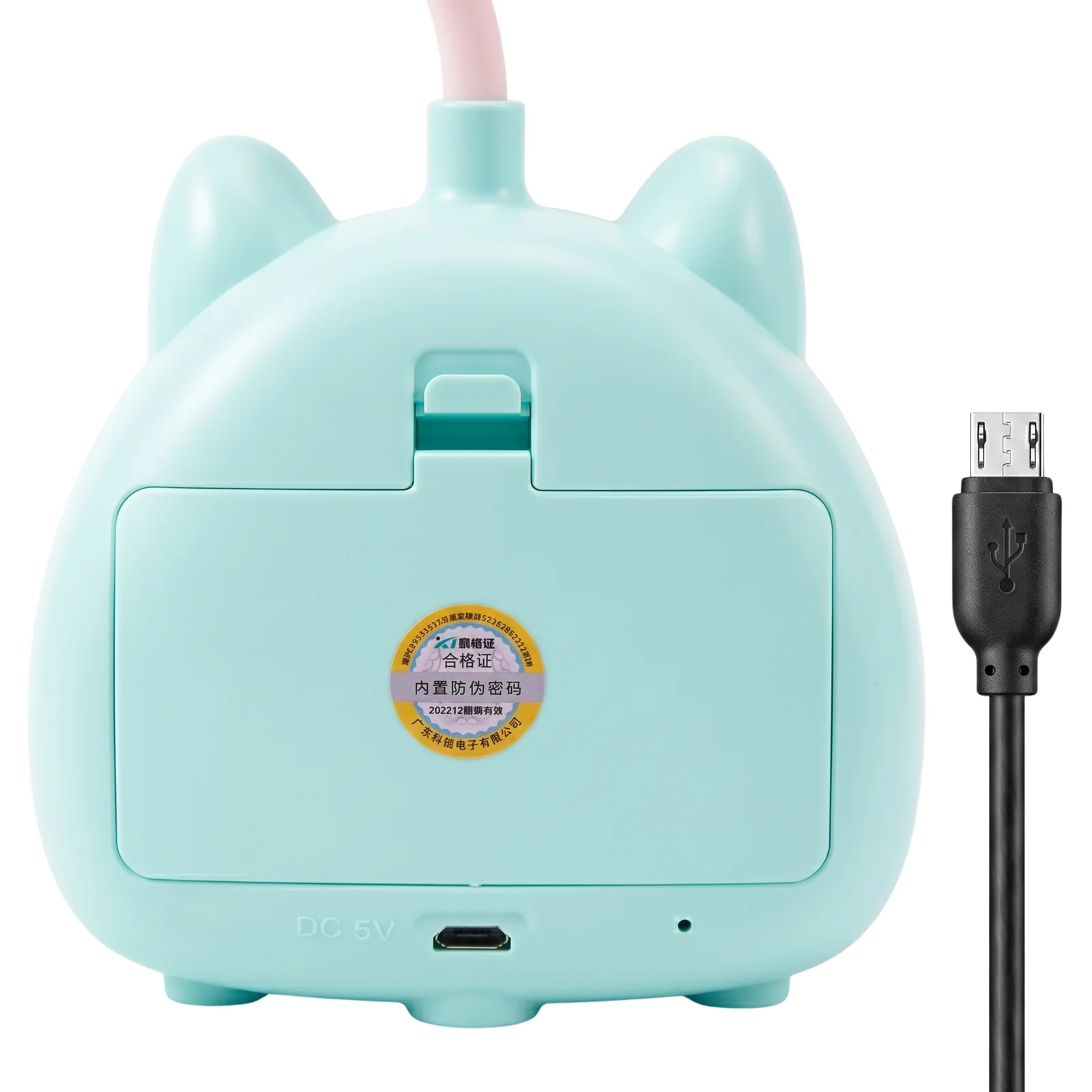 Lampka biurkowo-nocna 2w1Prosiątko LED, Podwójny akumuator. Zmienna jasność; neutralna barwa światła. Ładowanie przez kabel micro USB.