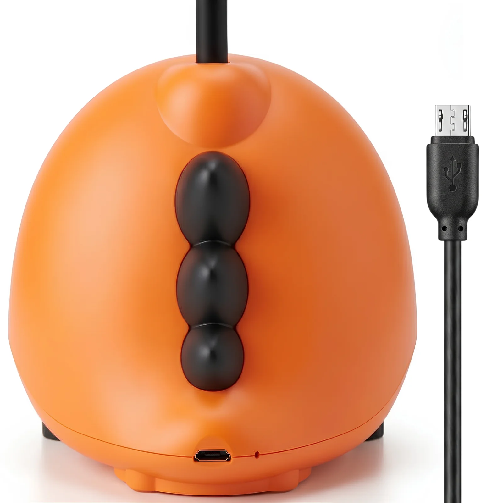 Lampka biurkowo-nocna Mały Smok LED, Lampka biurkowa 2w1. Zmienna jasność; neutralna barwa światła. Ładowanie przez kabel micro USB.