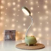 Lampka biurkowa Dino LED, Lampka na biurko dla dzieci. Zmienna jasność oraz barwa światła. Ładowanie przez kabel micro USB.