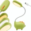 Lampka biurkowa Dino LED, Lampka na biurko dla dzieci. Zmienna jasność oraz barwa światła. Ładowanie przez kabel micro USB.