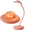 Lampka biurkowa z lampką nocną UFO LED, Lampka biurkowa 2w1 . Zmienna jasność; ciepła barwa światła. Ładowanie przez kabel micro USB.