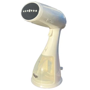 Steamer RAF R1214W 1500W Ręczny Steamer RAF R1214W 1500W, Szybkie nagrzewanie – 35 s, Usuwa zagniecenia, zapachy, kłaczki, Do delikatnych tkanin, zasłon, ubrań, Zbiornik 300 ml