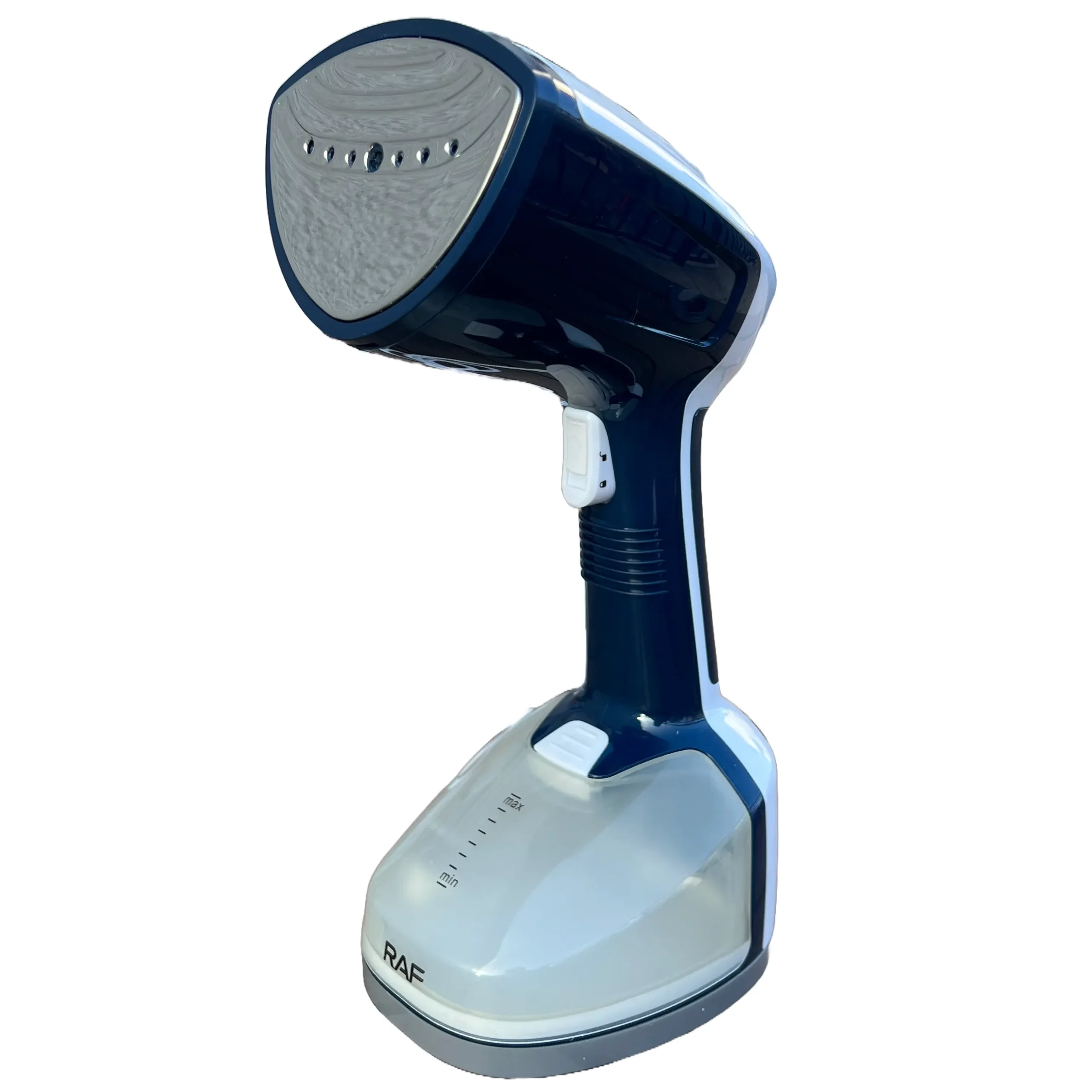 Steamer RAF R1226B 1200W Ręczny Steamer RAF R1226B 1200W, Szybkie nagrzewanie – 45 s, Usuwa zagniecenia, zapachy, kłaczki, Do delikatnych tkanin, zasłon, ubrań, Zbiornik 350 ml, szczoteczka.