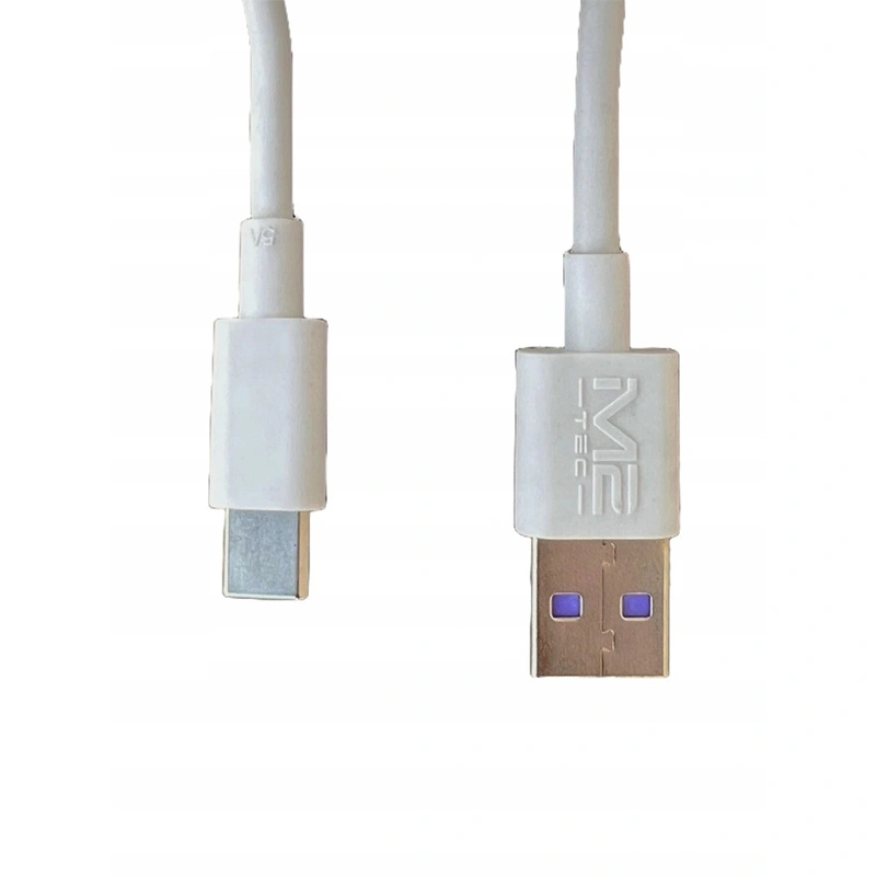 Kabel USB 2.0 Type-C 2m – szybkie ładowanie i transmisja danych. Idealny do smartfonów, tabletów, aparatów i więcej. Biały i czarny 2.4A.